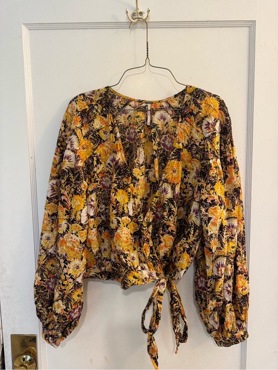 Free People Tops - Free People Floral Wrap Top
